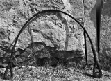Limestone and steel cable arch, Indiana, 2007.jpg