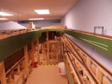 View from the platform to access the Middle and Upper levels. Top of the helper grade with the pocket on the right.