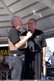 Dave Mc Clelland, Voice of the NHRA (left) and Barry McQuire (Right)