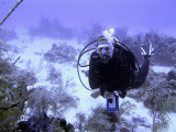 Dive Instructor Underwater