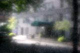 Street Reflection in the New School Stone Wall