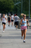 Jogging near Christopher Street Pier