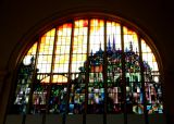 Detail of the Beautiful Stained Glass Window