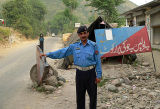 Crossing into Azad Jammu and Kashmir, Police Checkpost at Bararkot - P11605573.jpg