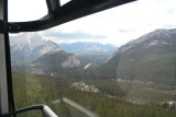 Riding the Sulphur Mountain Gondola