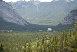 Bow Valley -Tunnel Mountain right, Mount Rundle left -