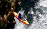 KAYAKING OFF A ROCK