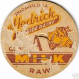Hedrick Dairy Milk Bottle Cap