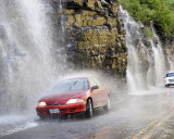 Roadside water falls