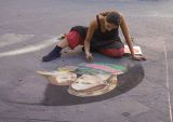 Pavement Artist, Piazza della Republica