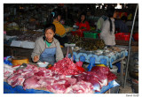 Boucherie marche Luang Prabang.