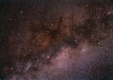 Milky Way 50mm lens at F2.8 X 40min on Ektachrome