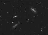 Grus galaxy trio - luminance only
