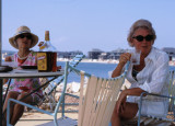 1971: Groton Long Point, CT. Mom and sister Alethea (right)