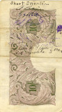 c. 1944: Dads Short Snorter (see caption below for explanation) on reverse of British 10-shilling note.
