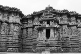 Outer walls of the Hoysaleswara temple, Halebidu