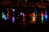 Market street colors of the fountain, The Woodlands, Texas