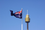 Australian Flag and World Tower