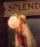 Chinese Changing Face Magician - Breathing Flames