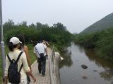 Joyce, Winnie, Eric, and Jacky near Sai Wan Village