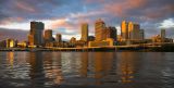 Brisbane sunset panorama
