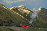 Steam locomotive on the way to Brienzer-Rothorn