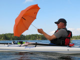 Peter B is umbrella sailing