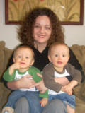 Annie with her twin second cousins