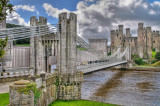 Suspension bridge, Conwy, North Wales