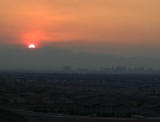 Sun set over Vegas