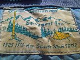  Old  REI Label ( Mid 1960s) Montes Sleeping Bag