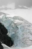 Part Of Entiat Glacier Hanging On Walls At End Of Valley