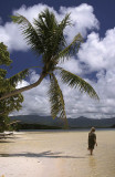 A beach on the atoll which surrounds Pohnpei