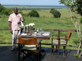 Our butler/server at Bateleur - Wilfred welcomes us to lunch