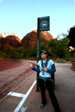 Zion Lodge Bus Stop