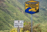 No Soliciting in the Tsunami Evacuation Area