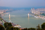 View of Chain Bridge, Danube and Parliament