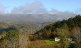 Fog over Pine Mountain and Flannagan Lake  #1