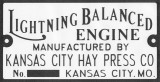 This is the nameplate from the full-size engine, shown in later photos