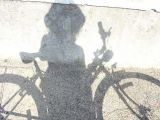 L'ombre du vélo.