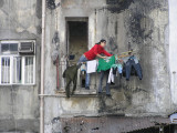 Hanging out the washing