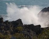Crashing waves on the south shore