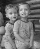 Posing for Nana