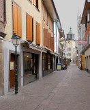 View South on Rue du Bourg