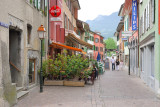 View North on Rue du Bourg