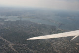 Flying above LaGuardia Airport