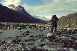 Crossing river...