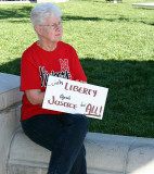 Marylyn supports the Nebraska Cornhuskers and same-sex marriage
