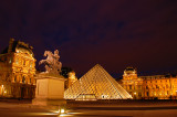 Louvre at night