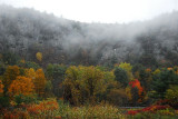Clouds in the White Moutains which were at their peak color